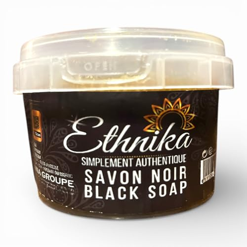 Savon Noir Authentique Marocain, 100% Artisanal, Soin Corporel Traditionnel du Maroc, 250g