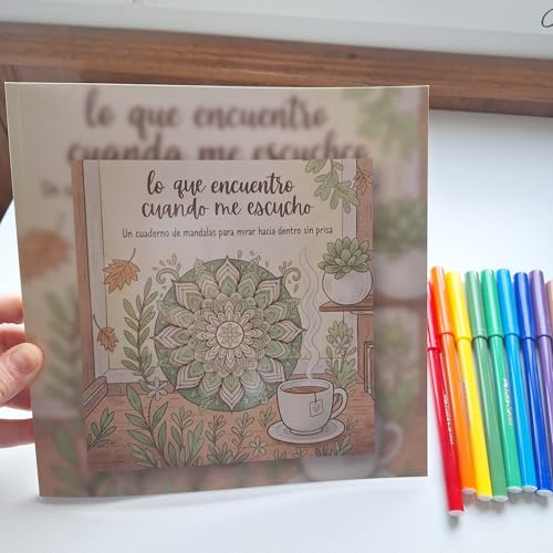 Mandala Malbuch mit 24 Filzstiften | Anti-Stress-Mandalas | 23 Entspannungsdesigns | kreative Aktivität ohne Bildschirme | Geschenk für Mandala-Liebhaber