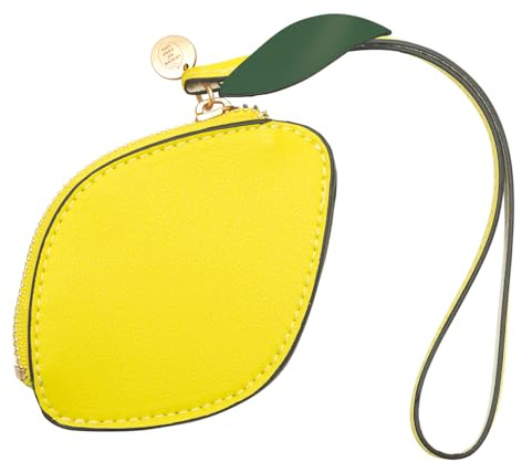 moses. Zitrone Mini-Tasche Lemon Drop – Mini-Accessoire mit Reißverschluss, Schlaufe fürs Handgelenk, Zitronen-Design, Bag-Charm für Schlüssel, Münzen & Essentials