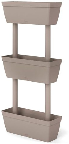 WELL HOME MOBILIARIO & DECORACIÓN Macetero Vertical de plástico 3 Niveles