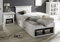 Beauty.Scouts Bett Feres S Bettgestell, Holzbett, Schlafzimmer, Einzelbett, Landhaus, mit Bettschubkasten, Pinie Weiss Nachbildung, 105x92x212 Größe ohne Korbset