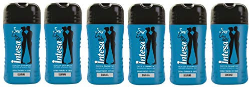 6x Intesa Guarana Sex Duschgel & Shampoo 2 in 1 250ml Duschcreme Shower gel