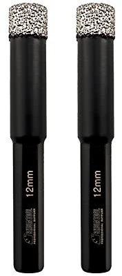 Diatool 1 ensemble de forets de perçage à sec avec tige hexagonale pour granit, marbre, carrelage en céramique, verre sous vide, forets à centre en diamant