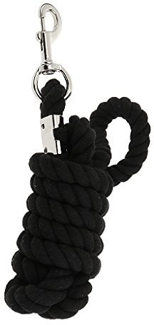 Baoblaze Pferde Führstrick Führleine Anbindestrick mit Karabinerhaken - Schwarz