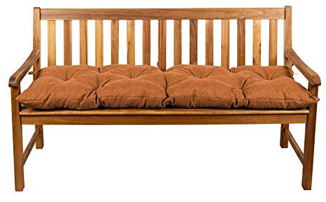 Gutekissen® Bankauflage Stuhlkissen Hollywoodschaukel Garten LS (110x50, Orange)