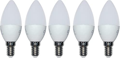 6 Stück LED Lampe Kerze E14 3,5W Watt 250 Lumen Warmweiß Glühlampe