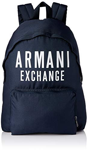 Armani Exchange Herren Backpack Rucksäcke, Blau (Navy)