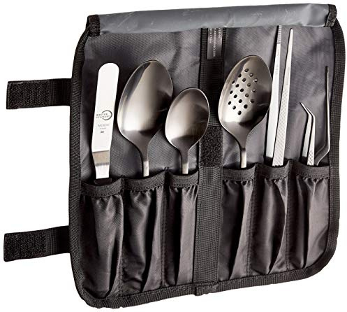 Mercer Culinary M35156BK Plating Set, 18/8 Stainless Steel, Black