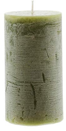 Kerze Rustic Green, im 4er Set, Ø 5,9 x 12 cm, Brenndauer ca. 38 Stunden