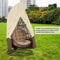 HONCENMAX Patio Hanging Chair Cover - Cocoon Egg Chair Cover - for Rattan Wicker Swing Seat Chair - Waterproof Furniture Protective Cover - for Single Swinging Chair (190 * 115cm)