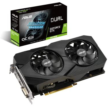 ASUS Dual GeForce GTX 1660 SUPER EVO 6GB OC Edition GDDR6 Gaming Graphics Card with Two Powerful Axial-tech Fans (DUAL-GTX1660S-O6G-EVO)
