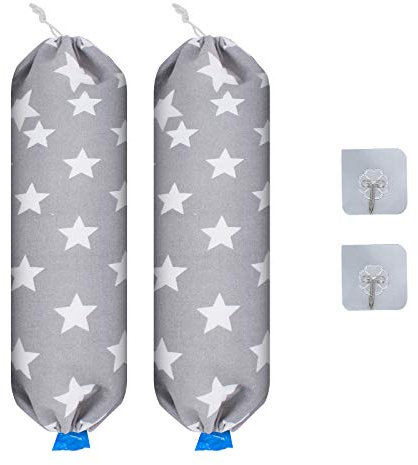 Gearific Plastic Bag Holder Grocery Bag Storage Holder Carrier BagShopping Bag Holder Organizer and Dispenser for Home Kitchen (2)