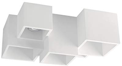 Fan Europe Foster - Paintable Plaster Ceiling lamp, White, GU10