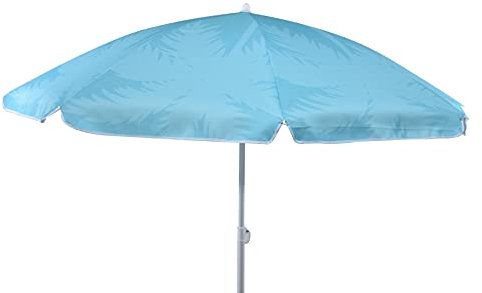 Meinposten Sonnenschirm UV Schutz 30+ Strandschirm Balkonschirm Schirm knickbar Ø 155 cm BLAU