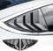 KUNGKIC Set of 2 Rear Side Window Louvers for Tesla Model 3 2017-2022, Window Louvers, ABS, Sunshade, Rain, Exterior Decoration Cool (Glossy Carbon Fiber)