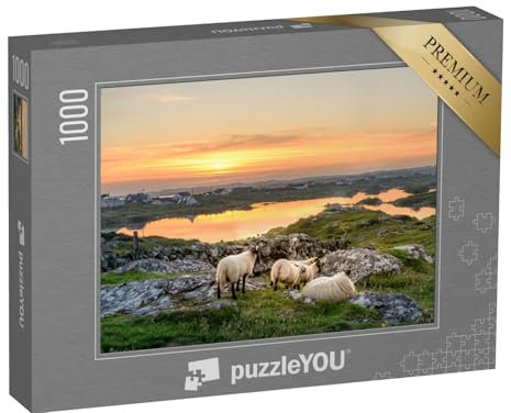 puzzleYOU: Puzzle 1000 Teile „Sonnenuntergang in Connemara, Irland“ – aus der Puzzle-Kollektion Irland