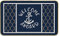 Mingnei Welcome Aboard Boat Mat, Coastal Doormat, Nautical Door Mat, 17x30 inches, Non-Slip, Blue