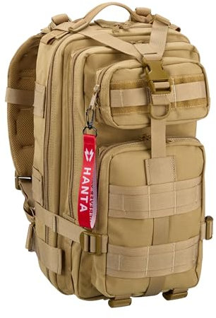 Hanta Musala - modularer Outdoor Rucksack - ideal zum Wandern, für den Alltag, Einsatz oder Camping - 25L Volumen - coyote