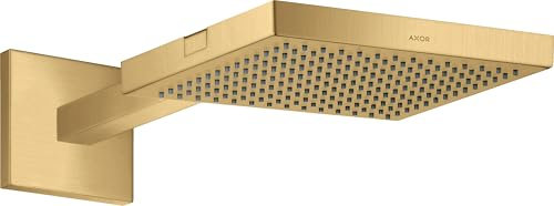 hansgrohe Axor Starck ShowerCollection 24 x 24 1jet Kopfbrause mit Brausearm, Farbe: Brushed Gold Optic