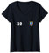 Demokratische Republik Kongo Trikot Nummer 10 Fußball Flagge T-Shirt mit V-Ausschnitt
