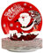 AHPYEUHK 50 platos de papel de Navidad desechables de 7 pulgadas, vajilla colorida para fiestas de Navidad, juego de vajilla para decoraciones