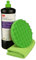 AllorA Schleifpasten Set | Polierpad grün gewaffelt/glatt (Ø160/80mm) + Mikrofasertuch grün (40x40cm) + 3M Perfect-It Fastcut Plus Extrem 51815 (1kg) | Politur Set (Ø160mm | Gewaffelt | Grün)