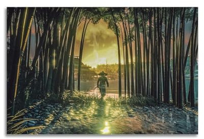 Therapi Ghost of Tsushima Videospiel-Poster, dekorative Malerei, Leinwand, Wandposter und Kunstdruck, moderne Familienschlafzimmer-Dekoration, Poster, 20 x 30 cm