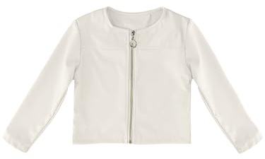 JOPHY & CO. Giacchetta Coprispalle Bambina Ecopelle a Maniche Lunghe (cod. 3071)