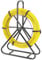 WOOLUCK 6mmx100M Rodador de Conducto de Fibra de Vidrio con Soporte de Acero y Freno, Alambre de Cable Eléctrico Extractor, Enhebrador de Cable de Tubería de Electricista