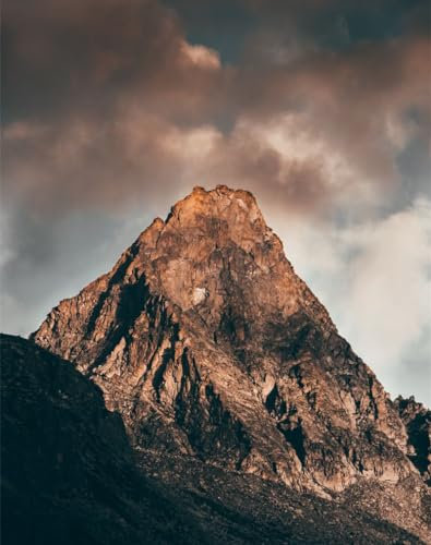1000 Teile Puzzle für Erwachsene und Kinder ab 12 Jahren-Berg, Sonnenuntergang, Piemont 70x50cm