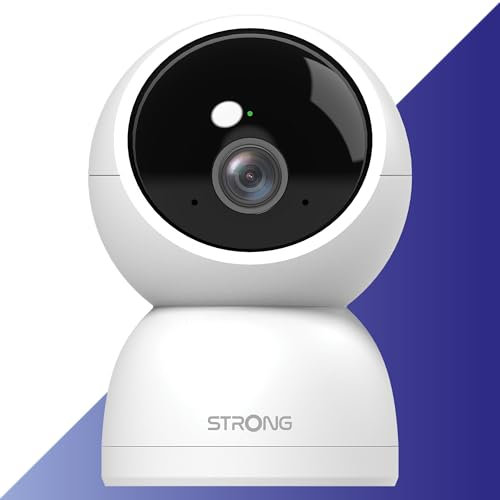 Strong Indoor Camera 2.5K UHD, Baby Camera 360° Pan/Tilt, Dog Camera with Motion Detection, Auto Tracking, Night Vision, 2-Way Audio, Cloud & 512GB SD Storage, 2.4G/5G WiFi, Home Security, Google TV