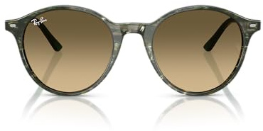 Ray-Ban Rb2230 Bernard Runde Sonnenbrille, Transparenter Farbton, Fantasy-Grün und Braun, International: One Size