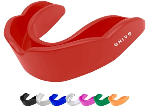 ONIVO Mundschutz für Junior und Kinder, langlebiger Zahnschutz für Boxen, MMA, Rugby, Hockey, Kampfsport, Judo, Karate und andere Sportarten – inklusive Etui, bequem für Kieferschutz und Sicherheit