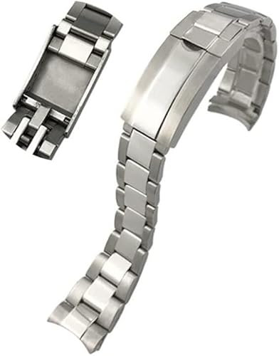 kongsou 20 mm 316L-Armband aus massivem Edelstahl für Rolex Submariner Daytona Date-Uhrenarmband mit Schiebeverschluss(Daytona)