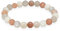 Lebensquelle Plus Kugelarmband | Perlen Armband 8 mm | Hochwertiges Edelsteinarmband | Natur Stein Edelsteinarmband dehnbar (Mondstein)