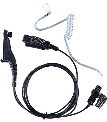 Reinscer Earpiece Acoustic Tube Radio Ear Piece Two Way Headset with Mic for APX6000 APX4000 APX7000