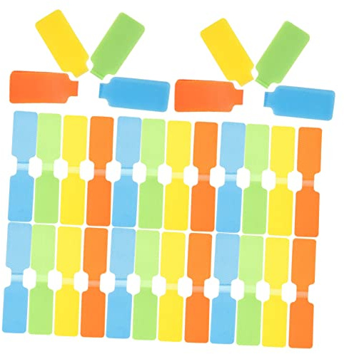 CONGARTENO 50stücke Kabeletiketten Beschreibbare Kabelmarkierer Mit Wiederverwendbar Für Netzwerkkabel Ladegeräte Büro Und Zuhause Farben Einfach Zu Handhaben