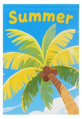 Sommergrüne Baumhaus-Flagge, doppelseitig, Gartenflagge, Urlaub, Hof, Willkommensdekoration, 71,1 x 101,6 cm