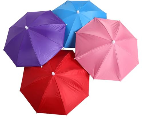 HANABASS 4stücke Junge Mädchen Regenschirm-hüte Durchmesser Uv-Schutz Und Regenabwehr Aus Kunststoff Und Stoff Für Zuhause Reisen Outdoor-aktivitäten Und Angeln