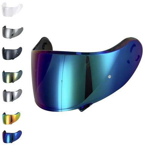 EvoParts (CNS-3 Visiera per casco Shoei Neotec 2 (no Neotec 1 e Neotec 3) pinlock ready (Arcobaleno)