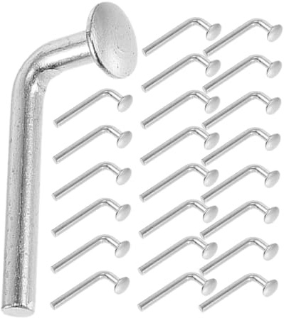 Ipetboom 50stücke Verzinkte Palettenregal Sicherheitsbolzen Robuste Drop Lock Pins Mit Flachkopfniet Korrosionsbeständig Hochfest Für Schwerlastmöbel Und Industriepaletten Einfache Montage