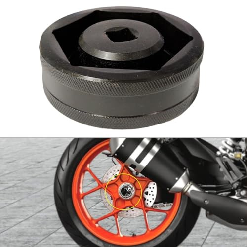 Opatiny Clé à douille d'écrou de roue arrière de moto pour KTM 1290 Super, 60 mm en acier noir