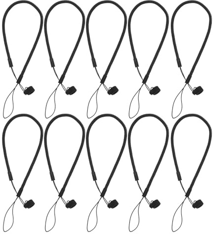Veemoon Lot de 10 Cordons pour Stylo Tactile Boucle 6mm, Élastiques et Flexibles en Plastique, Dragonnes Porte-stylo Universelles pour Studio Créatif et Étude