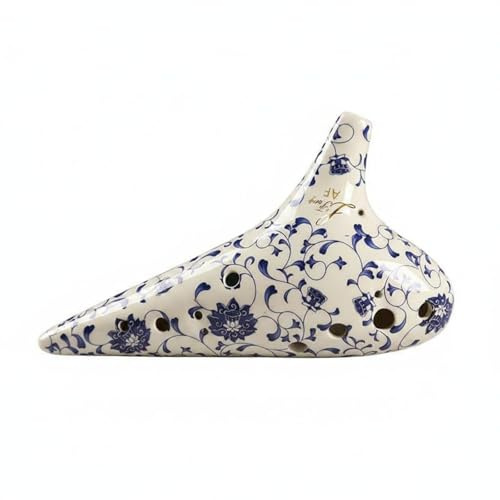 Harilla Ceramic Ocarina 12 Hole Flute Instrument Vessel Flute With Stable Tuning And Control Suitable for student learning music education rehearsal stage