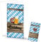 Logbuch-Verlag 5 Einladungskarten bayerisch blau weiß Rautenmuster mit Kuvert DIN lang Einladung Karten Hochzeit Bayern Oktoberfest Party