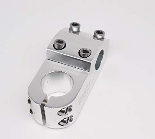 Alu BMX Vorbau 50 mm Länge 1 1/8 22,2mm, Fahrradlenkervorbau stem neu (Silber)