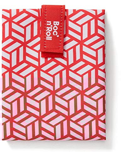 Roll'eat ®- Boc'n'Roll Tiles | Wiederverwendbarer und Ökologischer Sandwichhalter ohne BPA, Rot