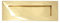 White Hinge Limited Brass Victorian Letter Plate | 250mm x 75mm
