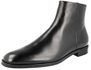 Prada Herren Schwarz Leder Stiefelette 2TC044 E18 F0002 44 EU/UK 10