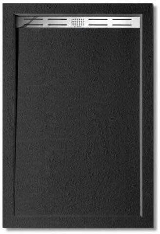 Aica Sanitär Duschwanne/duschtasse Rechteck 100 x 80 cm Schwarze